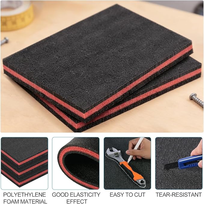 Tool Box Foam Inserts 2 Pack, Foam Inserts