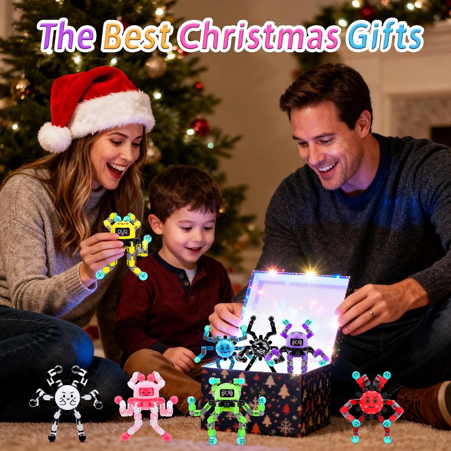 Transformable Fidget Spinners Toys for Adults and Kids,Cool Fingertip Gyros Gifts for Chrismas Birthdays Stocking Stuffers,Teens Sensory Travel Toy for Boy Girls ADHD Autism Relief Stress