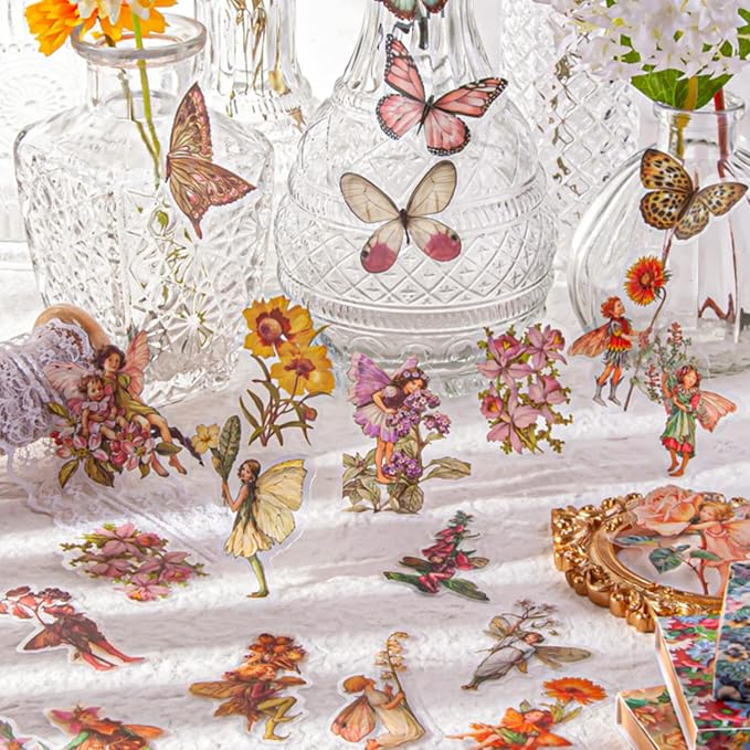 Vintage Fairy Stickers for for Journaling