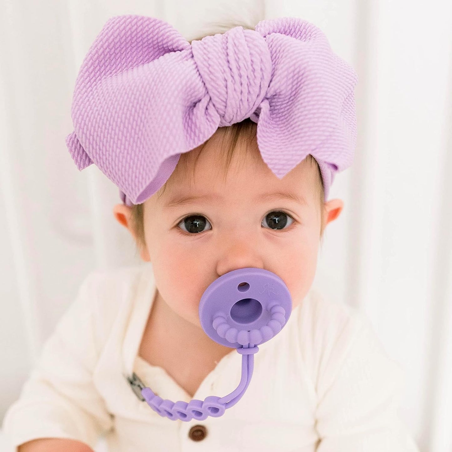 Ryan & Rose Cutie PAT Pacifier Teether (Stage 1, Orchid)