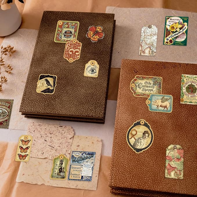 PRSTINCOL 116Pcs Vintage Stickers