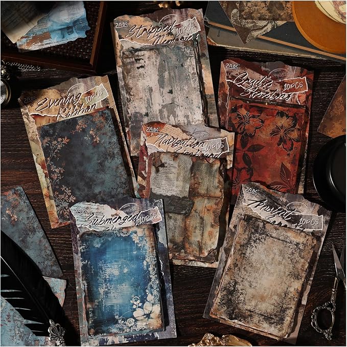 Vintage Scrapbook Paper Stickers