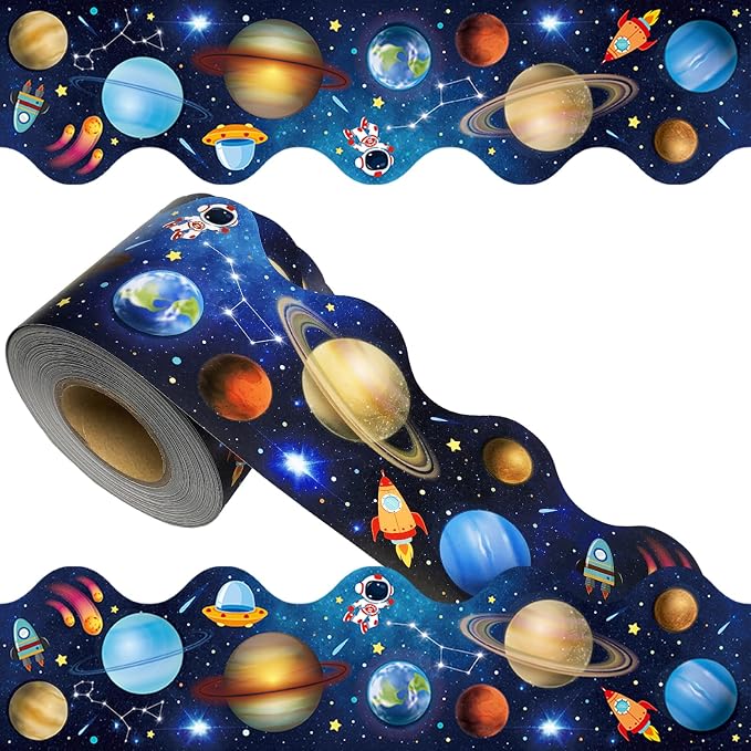 69Ft Outer Space Theme Bulletin Board Borders Galaxy Bulletin Board Border Star
