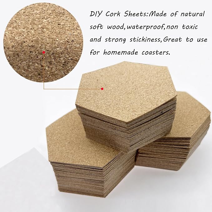 Self-Adhesive Mini Cork Tiles Mat