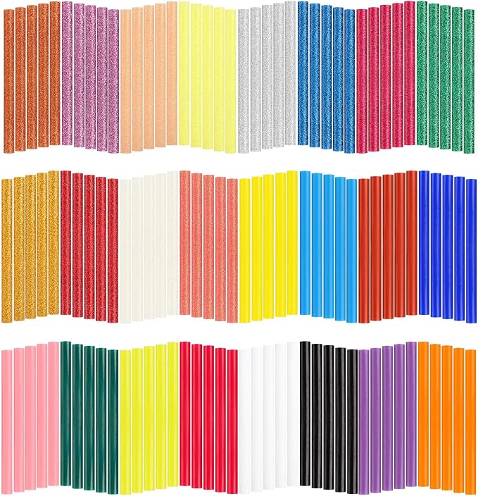 Gartful 120pcs Colored Glue Sticks