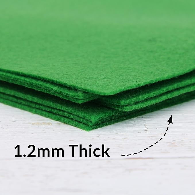 Threadart Green Premium Felt Sheets