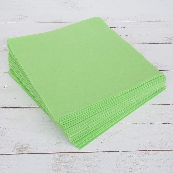 Threadart Light Green Premium Felt Sheets
