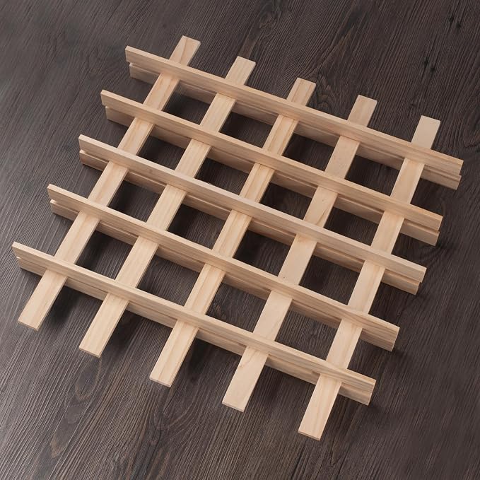 Wooden Dowels for Crafts, Wood Strips Trim Wood Slats Planks for Wall 1/4" × 1"
