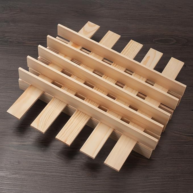 Wood Strips Slats for Wall, Wooden Sticks for Crafts 1/4" ×1.5" × 15",