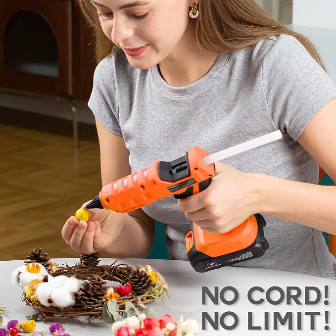THINKWORK Hot Glue Gun, 20V Cordless Glue Gun