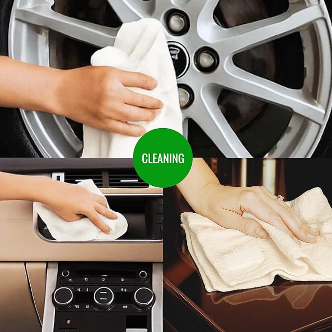 Dish Cloths Cotton| Kitchen Wash Cloth | Shop Towels Absorbent and Lint Free