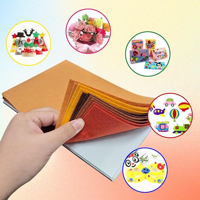Jtnohx Felt for Crafts, Craft Felt Square for Sewing