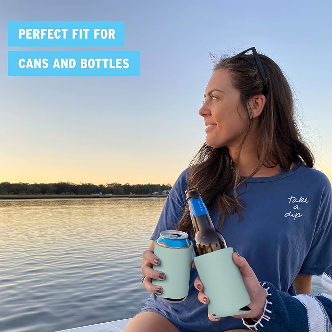 Blank Beer Can Coolers Sleeves Soft Insulated Beer Can Coolies