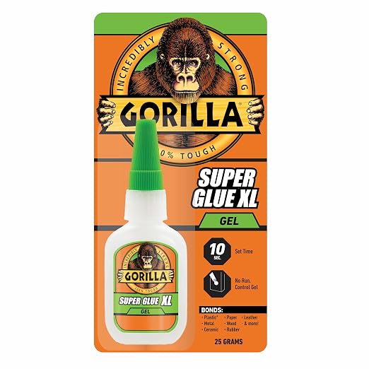 Gorilla Super Glue Gel XL, No‑Drip Control