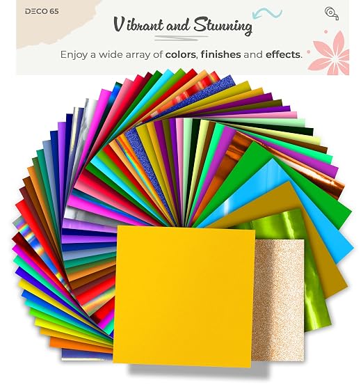 VViViD DECO65 Suede Yellow Permanent Adhesive Craft Vinyl