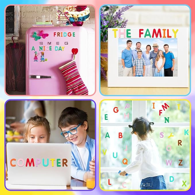 600Pcs Foam Letters Stickers Self Adhesive A-Z Alphabet Stickers | Colorful