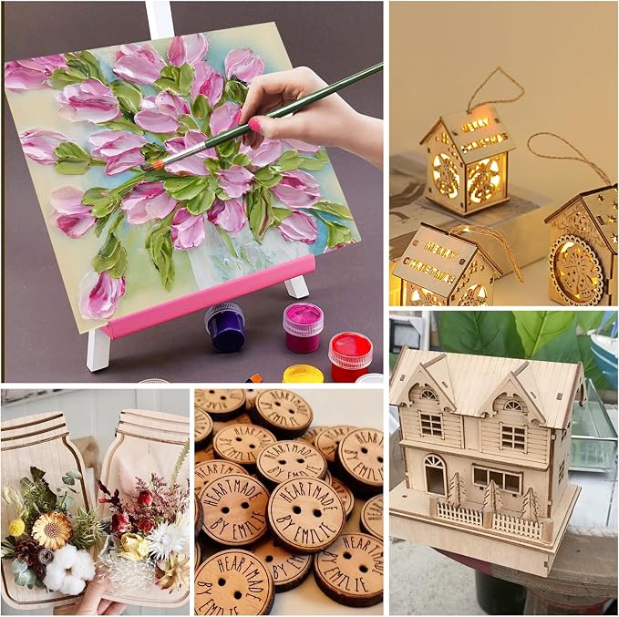 8 Pack Basswood Sheets for Crafts