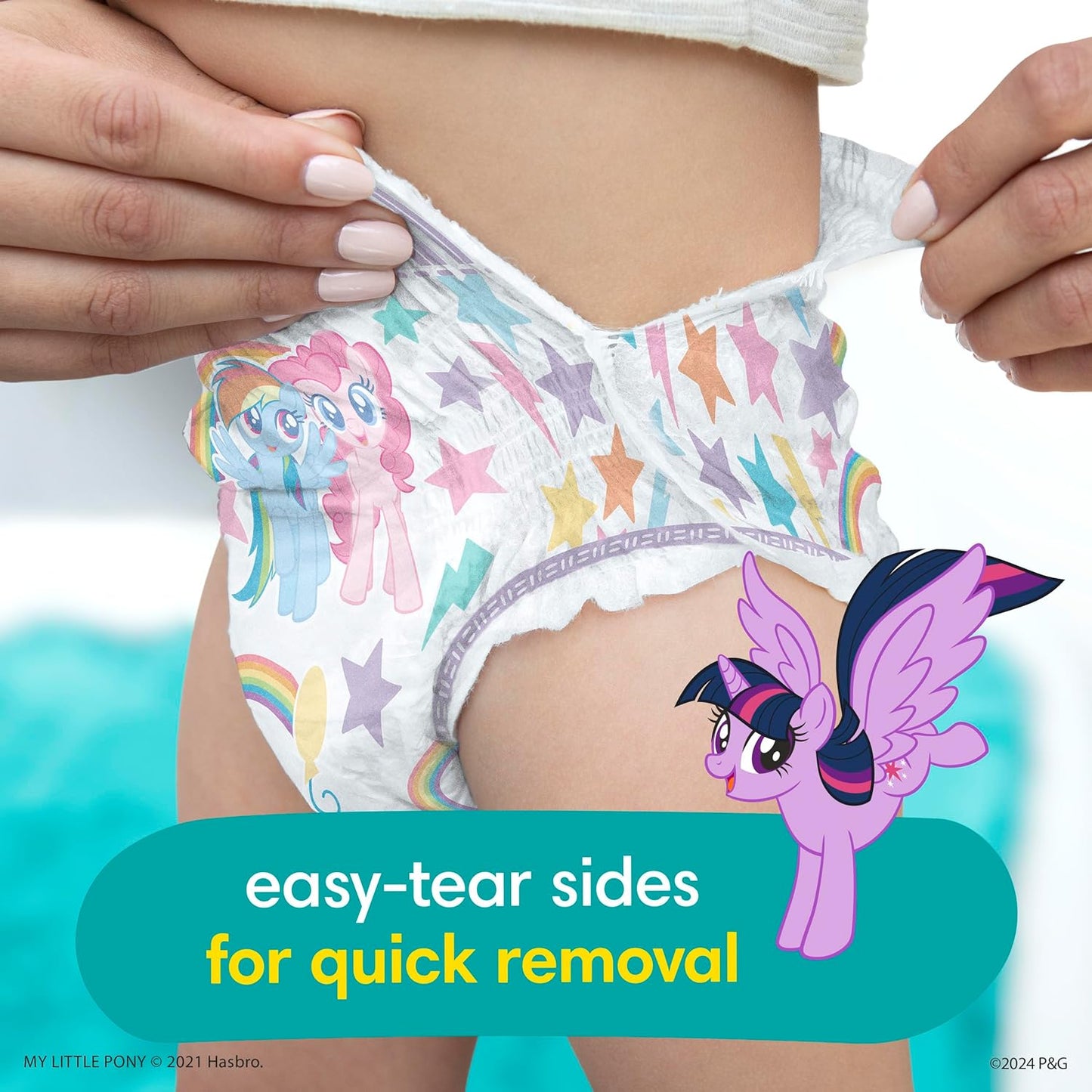 Pampers Training Pants - Easy Ups Girls & Boys - Size 2T-3T, 25 Count, My Little Pony Potty Underwear (Packaging May Vary)