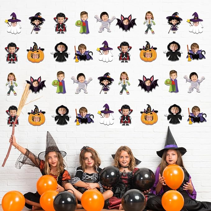 gisgfim 80Pcs Halloween Cutouts Boo Ghost Decorations Bulletin Board Halloween