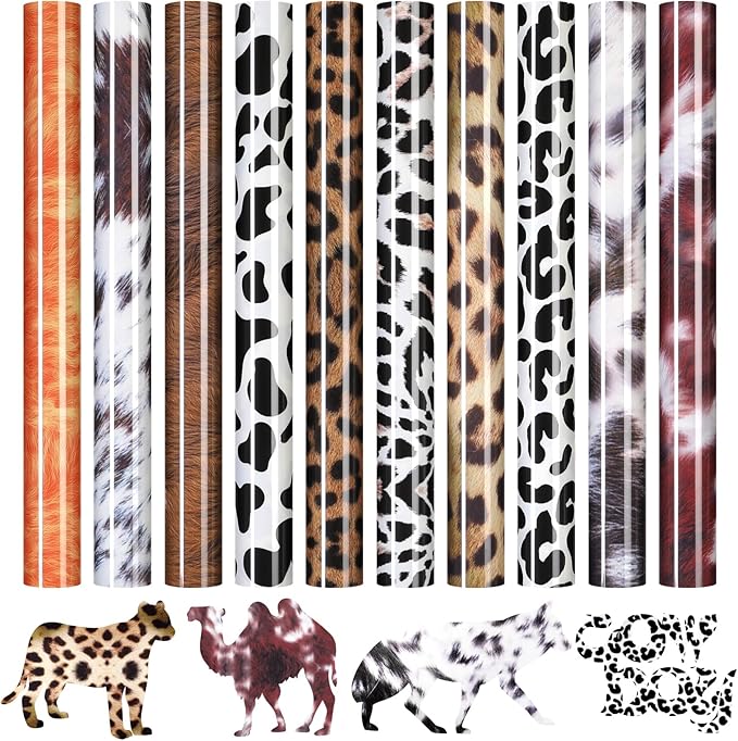 HTVRONT Leopard HTV Heat Transfer Vinyl