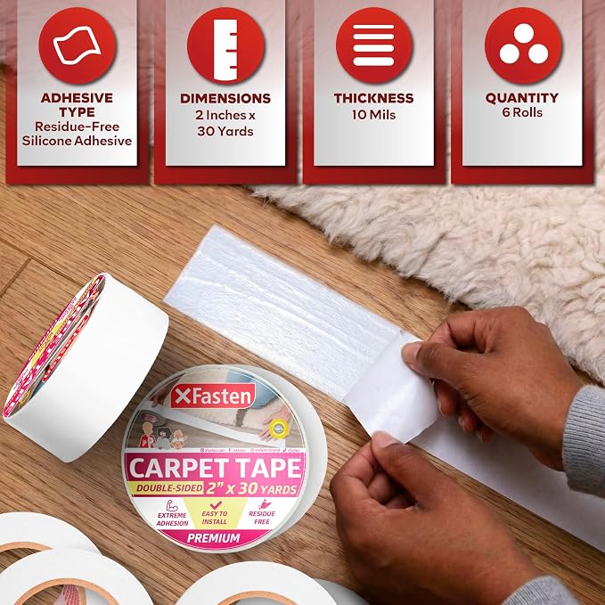 XFasten Double-Sided Carpet Tape