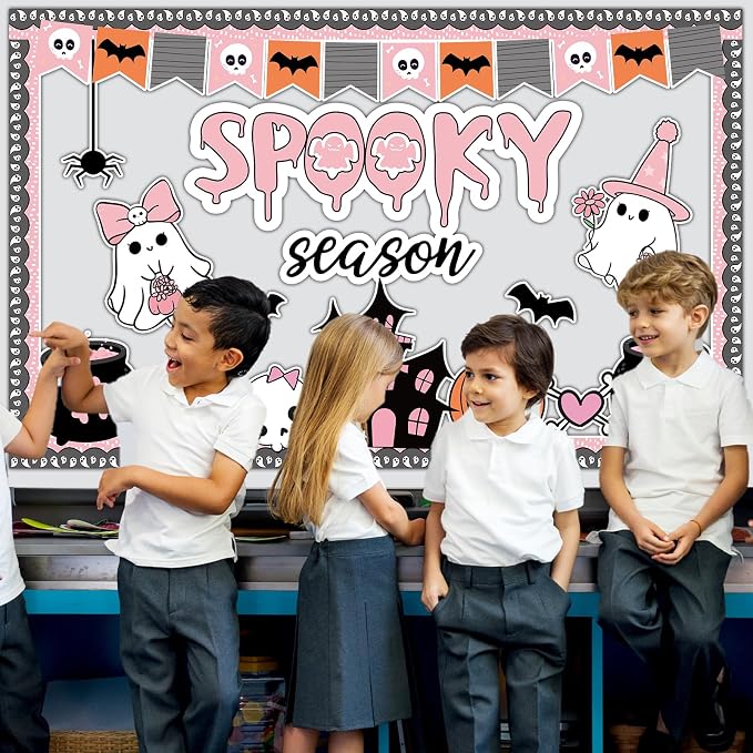 Halloween Ghost & Pumpkin Paper Cutouts