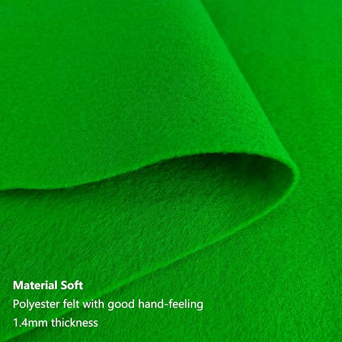 Jtnohx Color Felt, 1 Square Yard Felt Fabric, 1.4mm Thickness Flexible Craft