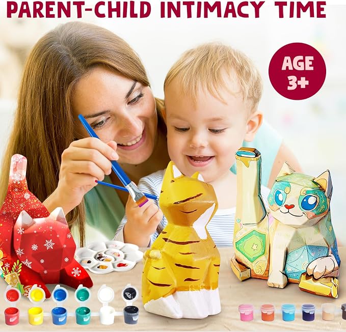 Goody King Paint Your Own Cat Lamp Art Kit, Arts & Crafts