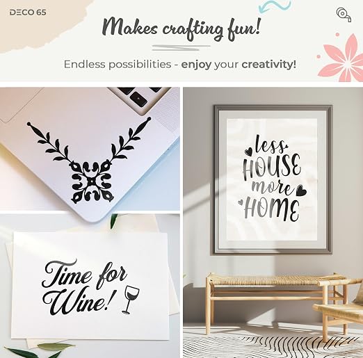 VViViD DECO65 Suede Black Permanent Adhesive Craft Vinyl