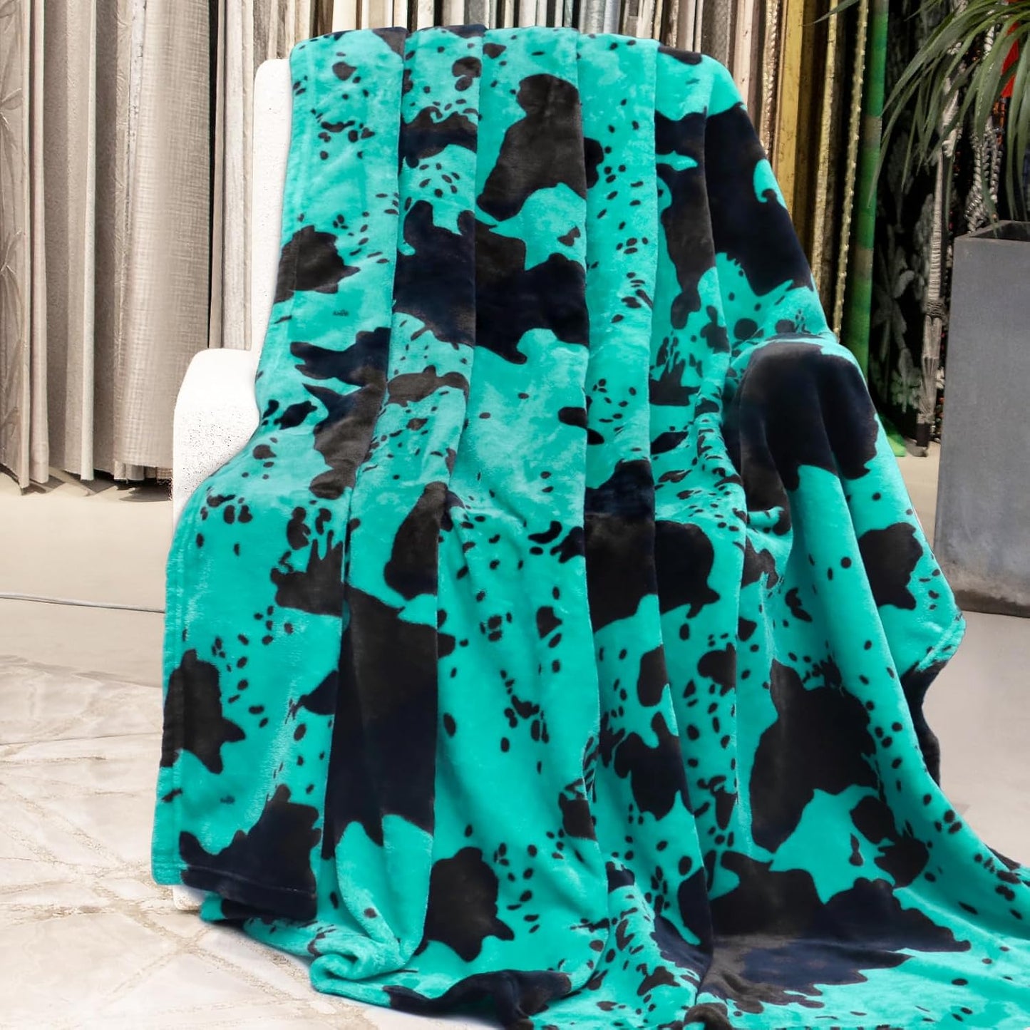 Teal Throw Blanket for Bed King Size - Extra Large Soft Warm Turquoise Fleece Bedding for Bedroom Livingroom | Cozy Gifts for Women Men