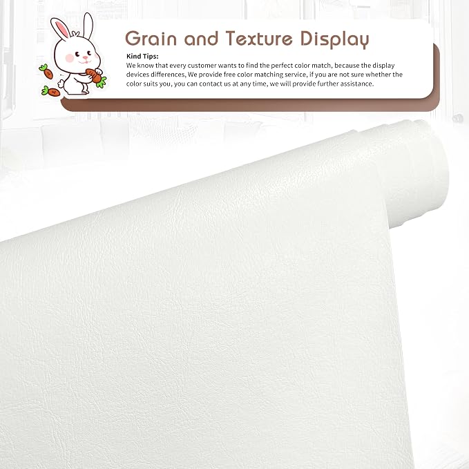 KING MOUNTAIN Leather Repair Patch, 16 x 60 Inches self Adhesive Leather Repair