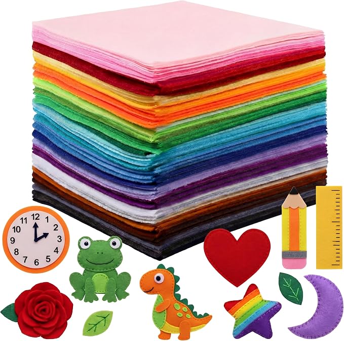 Moukeren 240 Pcs 12 x 12 Inch Felt Sheets Bulk