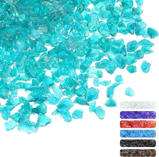 1.5 lb Glass Gravel Stone 3-6 mm Glitter Gravel Stone Luster Reflective