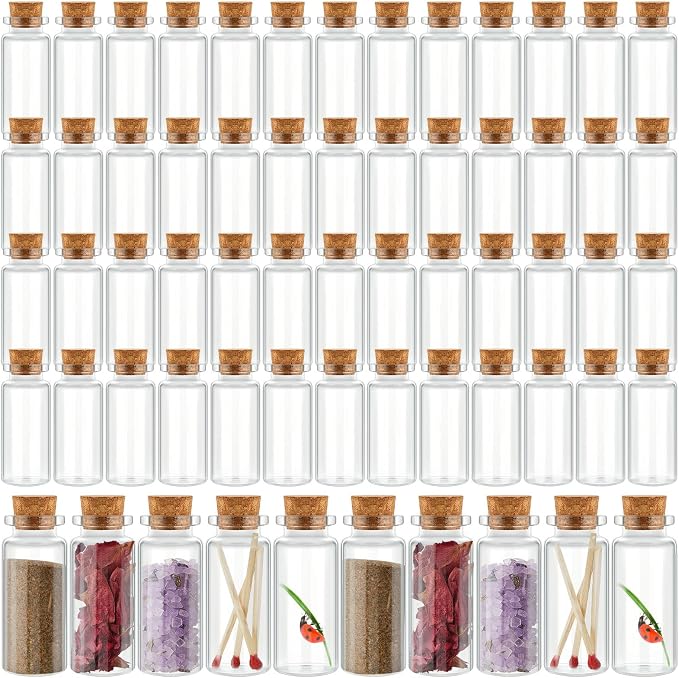 Patelai 100 Pcs Small Glass Jars