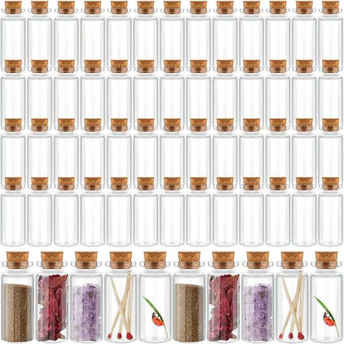 Patelai 24 Pcs Small Glass Jars