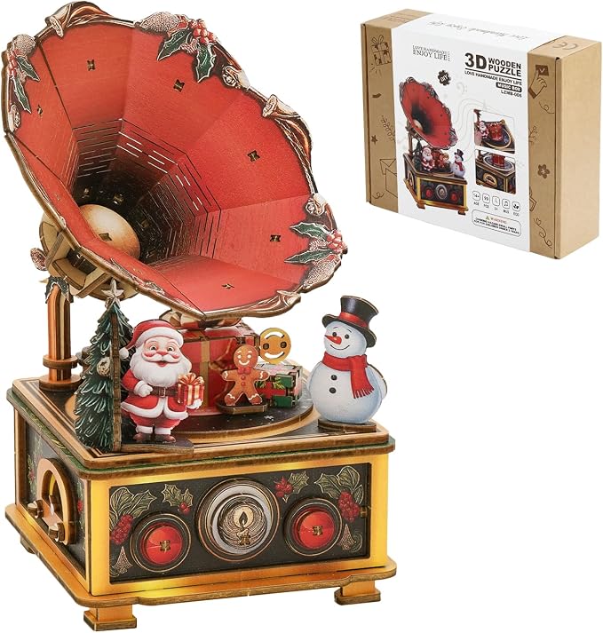 3D Puzzles for Adults Vintage Gramophone Music Box