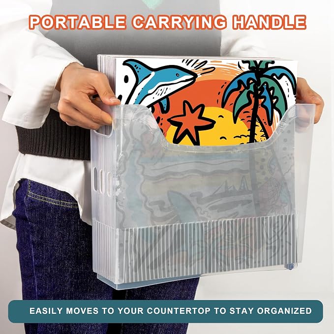 4PCS 12x12 Paper Storage, Scrapbook Paper Storage, 12x12 paper storage organizer