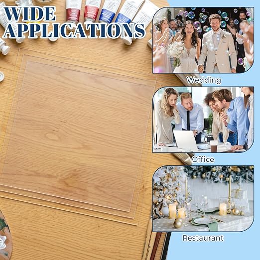TKOnline 15 PCS Plexiglass Sheets, Invitations, Poster Frames Plastic Board