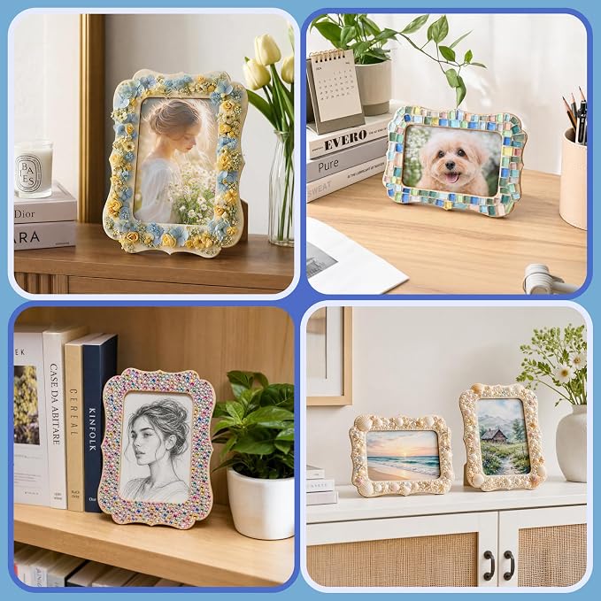 VOKOY 45 Pack DIY Wooden Picture Frames