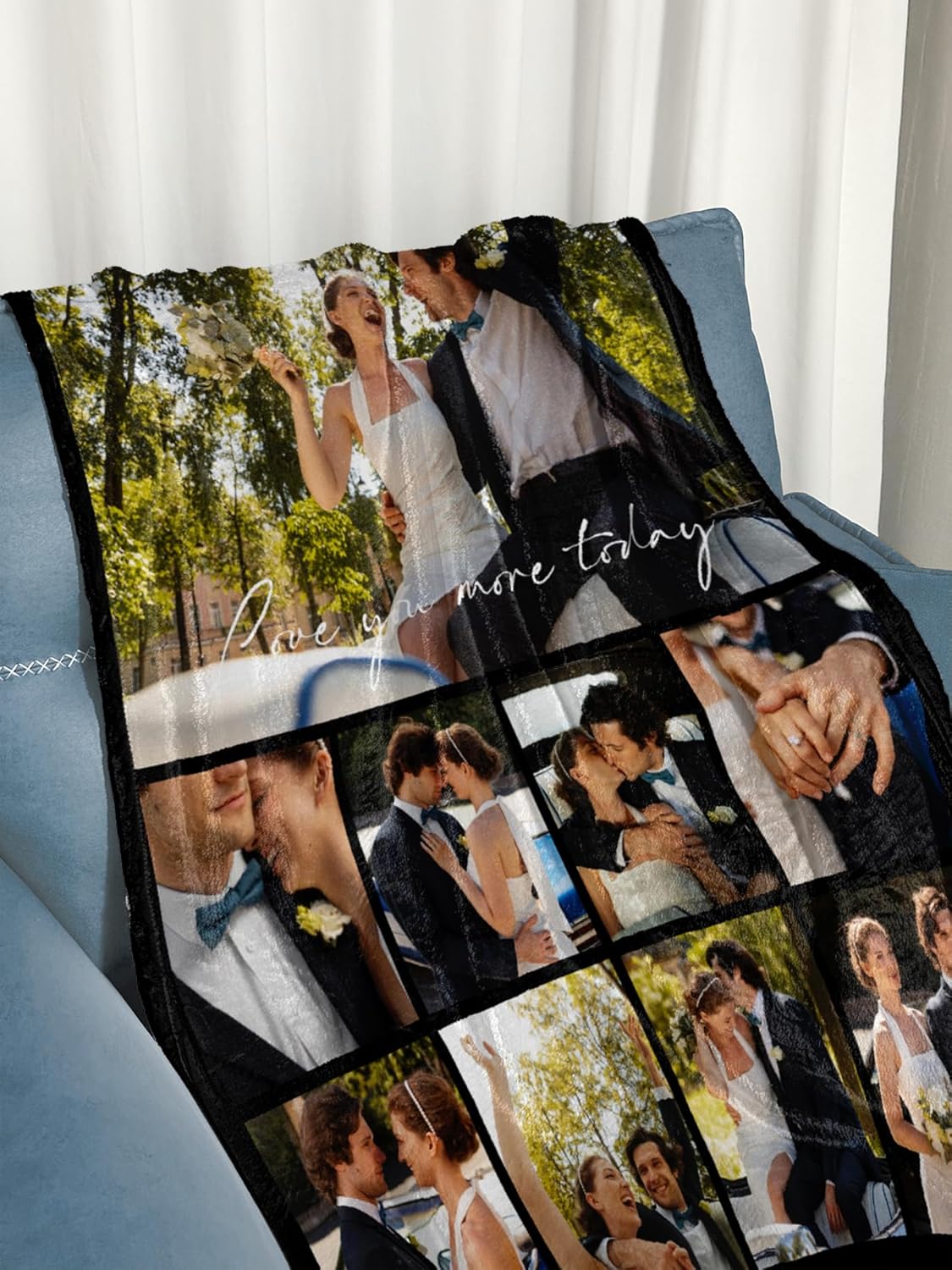Personalized Blanket Custom Blanket with Photo Text Customized Picture Blankets Personalized Flannel Blanket for Valentines Day Gift
