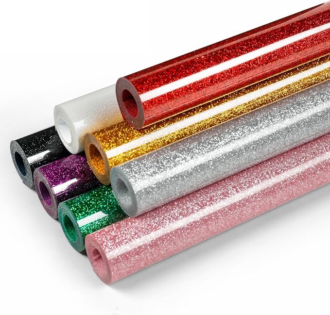 HTVRONT Glitter HTV Vinyl Bundle