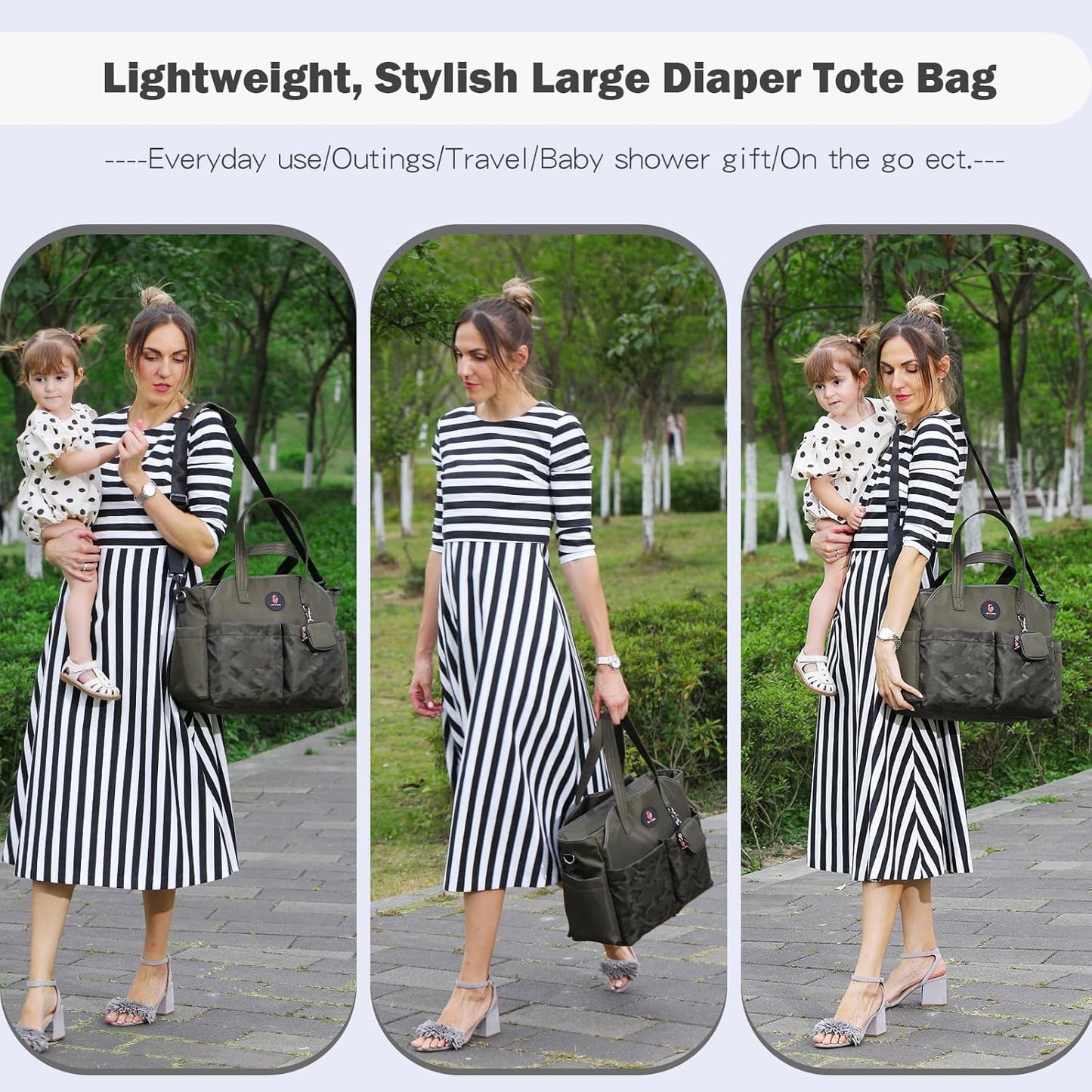 Diaper Bag Tote: Large Tote Baby Bag Boy Diaper Bag Stylish Girl Diaper Bag,Shoulder Mommy Bag