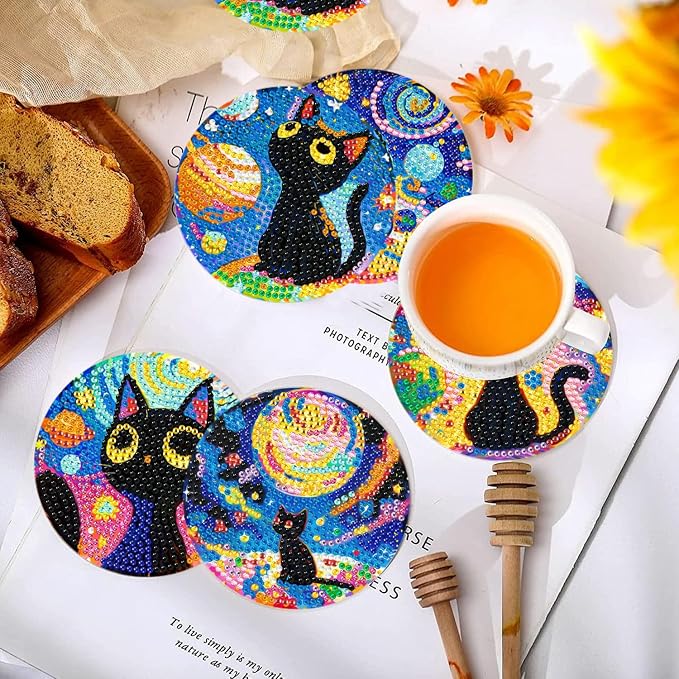 10-Pack Diamond Art Coaster Kit
