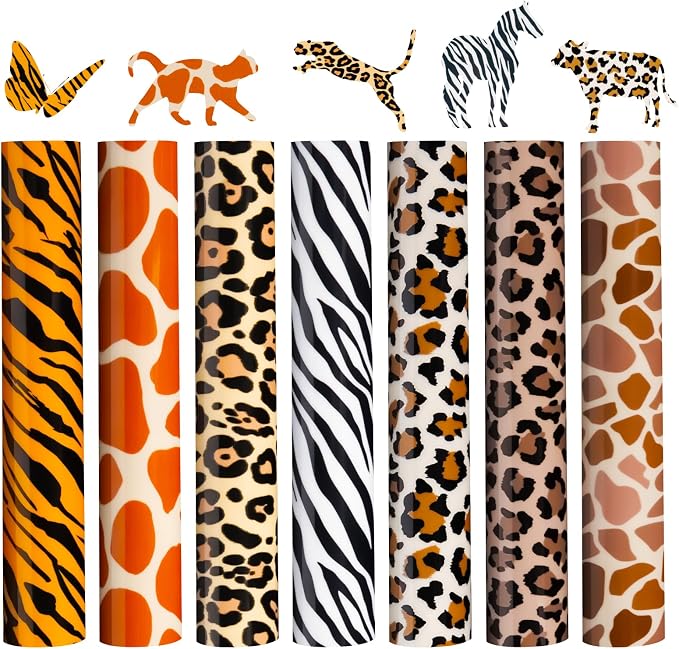 HTVRONT Leopard Heat Transfer Vinyl
