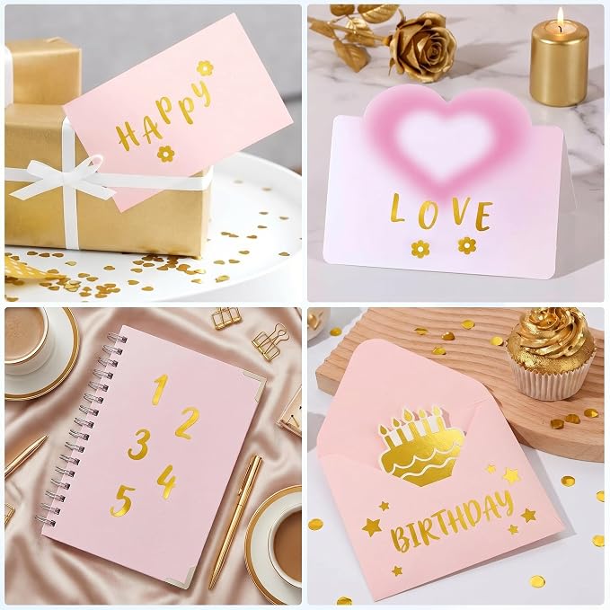 Outus 576 Pcs 8 Sheets Letters Stickers Vinyl Alphabet Number Decals Back to