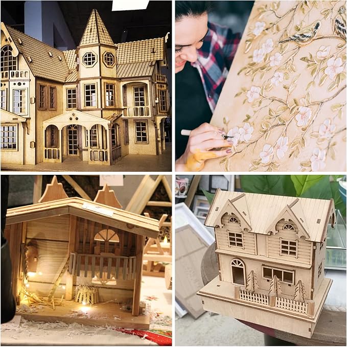 5 Pack Basswood Sheets for Crafts