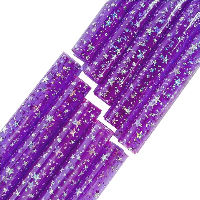 Transparent Waterproof PVC Vinyl 10 Pcs 8.3 x 11.8 inches Iridescent Shine