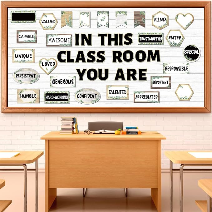 Qyeahkj White Wood Bulletin Board Paper Roll Wood Grain Bulletin Board
