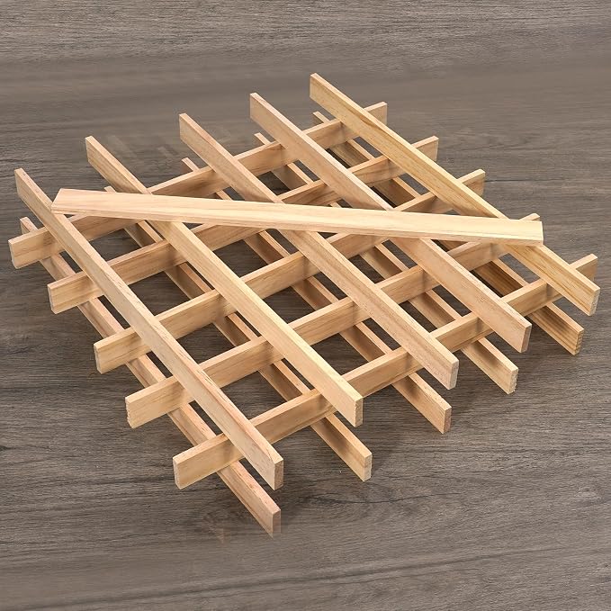 Wood Strips Slats Square Wooden Dowels