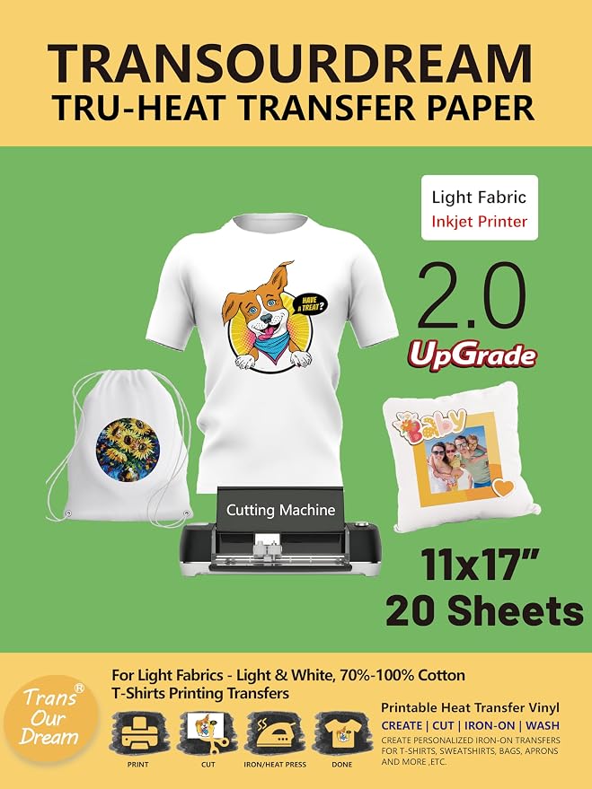 TransOurDream Iron on Heat Transfer Paper